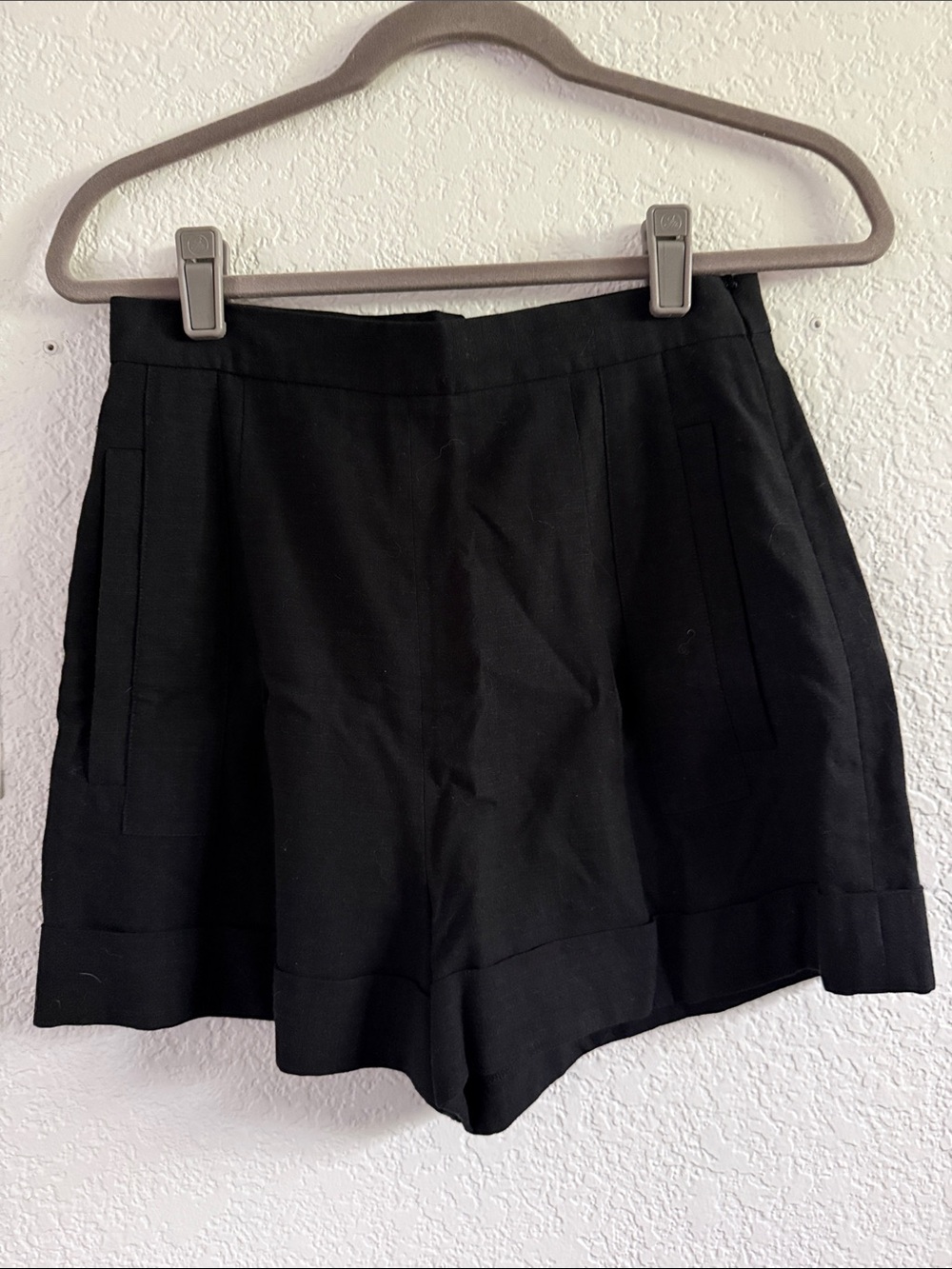 BRUCE High-Waist Black Women's Shorts